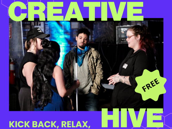 Creative Hive. Tuesday, November 30 from 5:30-7:30 PM. Haven, Oakland, PGH. Kick back, relax, build community. Drinks and snacks!