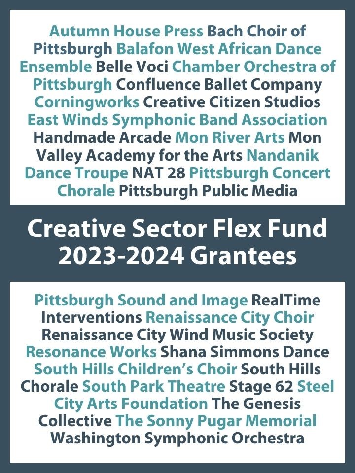 Creative Sector Flex Fund 2023-2024 Grantees