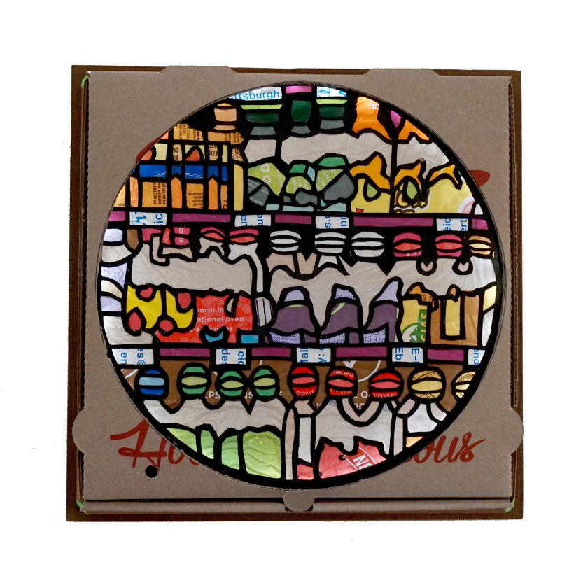 Artwork by La Vispera in Art of Pittsburgh’s South Side // Photo courtesy of Brew House Arts