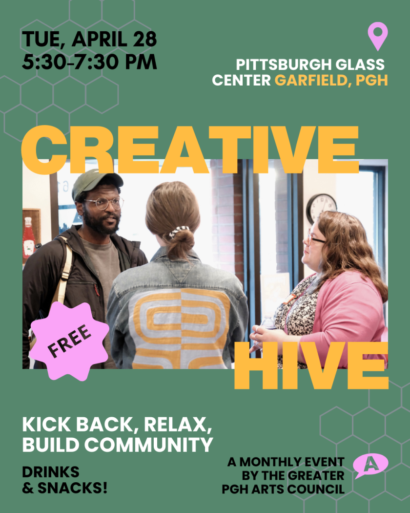 Creative Hive April 2026 Event Flier
