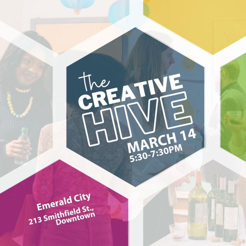 The Creative Hive, March 14, Emerald City