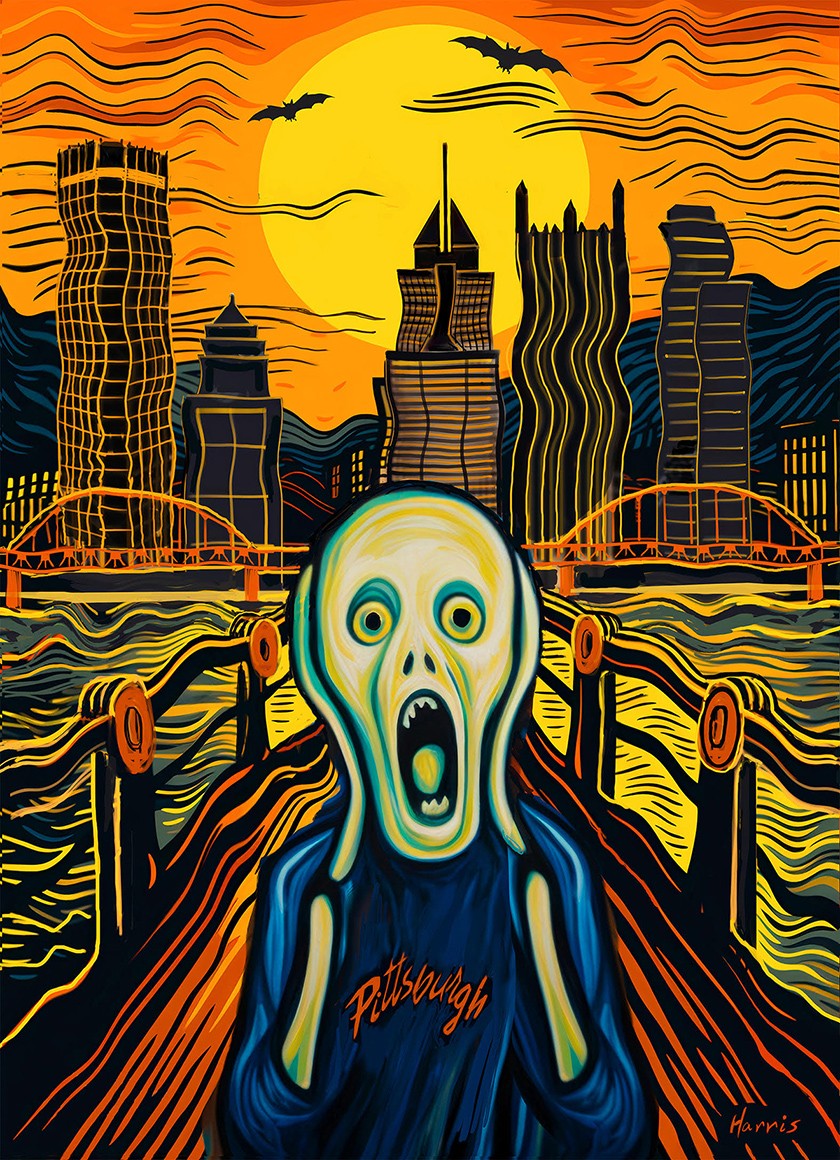 A Pittsburgh twist on Edvard Munch's Scream painting