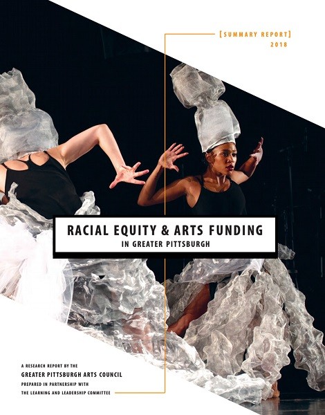 Cover of the 2018 Racial Equity and Arts Funding report by the Arts Council